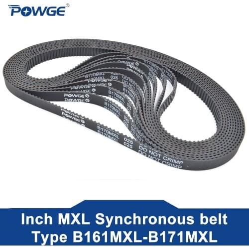 POWGE 10pcs MXL Timing belt B145 B147 B148 B149 Width 6.35mm 025 Teeth 145 147 148 149 Synchronous belt B145MXL B146MXL B148MXL