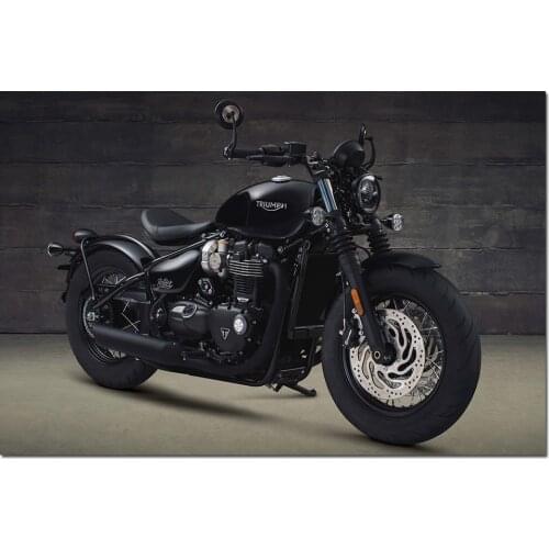 Triumph Bonneville Bobber Motorcycles Photo Wall Art Posters and Prints Canvas Painting For Living Home Decor