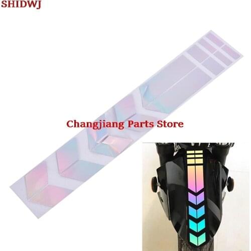 Universal Car Motorcycle Reflective Stickers Wheel Decals On Fender Waterproof Decors 1pc