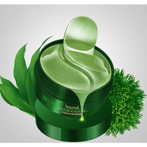 Moisturizing Seaweed Eye Mask 24K Gold Eye Patches Fade Fine Lines Masks Sticker Hydrating Anti-Aging Skin Care Korean Cosmetics