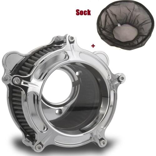 All Chrome clarity Air Cleaner Intake Filter Rain Socker Cover For harley Sportster XL 883 1200 2004-2020 iron883