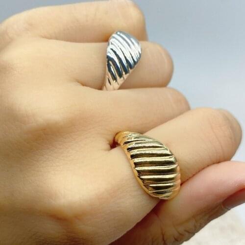 European and American cross-border horn bag element twist thread ring womens girl trend