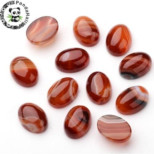 4 Styles 50pcs 18x13x7.5mm Natural StripedAgate Tiger Eye Synthetic Malachite Blue Goldstone Oval Cabochons for Jewelry DIY Dyed