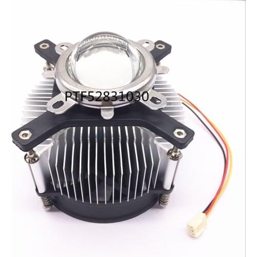 50w 100w high power led heatsink DC 12V 1.2A led cooling fan +44mm lens kit