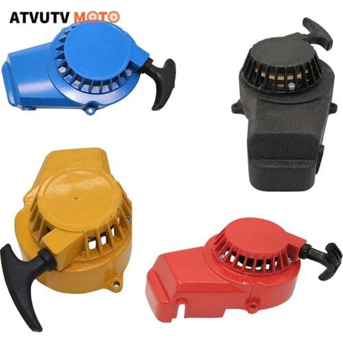 Aluminum Pull Recoil Starter Start for 2 Stroke 47cc 49cc Engine Pocket Bike Mini Moto Dirt Kids ATV Quad 4 Wheeler