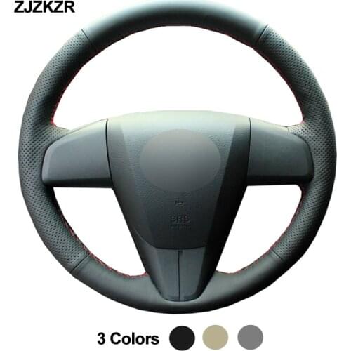 Car Auto Steering-Wheel Cover For Mazda 3 Axela 2010 - 2013 Mazda 5 Mazda 6 CX-7 CX-9 Mazdaspeed3 (US) Funda Volante 2011 2012
