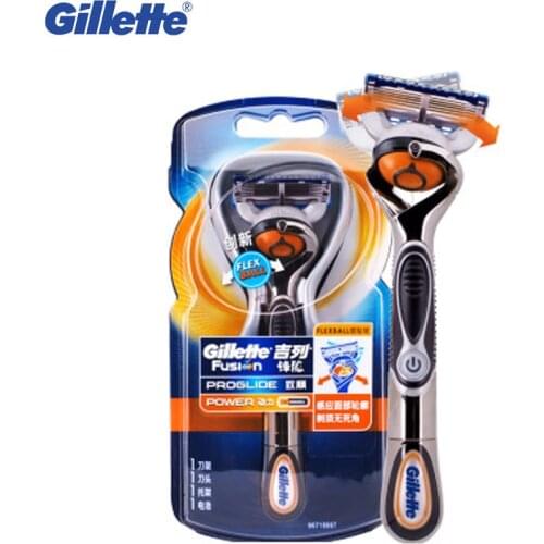 Gillette Fusion Proglide Flexball Power Electric Shaving Razor For Men Brands Shaver 1 razor handle 1 Blade Barbeador Masculino