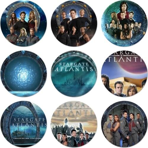 Stargate Atlantis SGA Brooch Pin Cosplay Badge Accessories For Clothes Backpack Decoration Gift