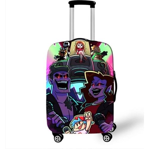 Hot Friday Night Funkin Luggage Cover Elastic Suitcase Protective Cover For Travel Bag Anti-Dust Trolley Case Protective Cover