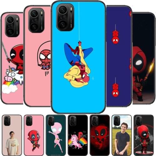Marvel Cute Spiderman Phone Case For xiaomi redmi POCO F1 F2 F3 X3 Pro M3 9C 10T Lite NFC Black Cover Silicone Back Prett mi 10