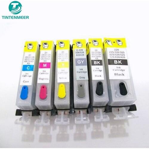 TINTENMEER refillable empty cartridge with 6 color PGI-450 CLI-451 for canon IP7240 MG5440 MG5540 MG6440 MG6640 MG5640 printer