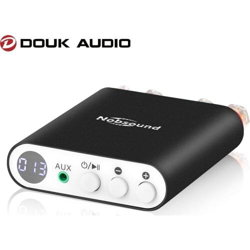 Douk Audio HiFi Bluetooth 5.0 Digital Power Amplifier Wireless Receiver Class D Integrated Stereo Audio Amp 100W+100W