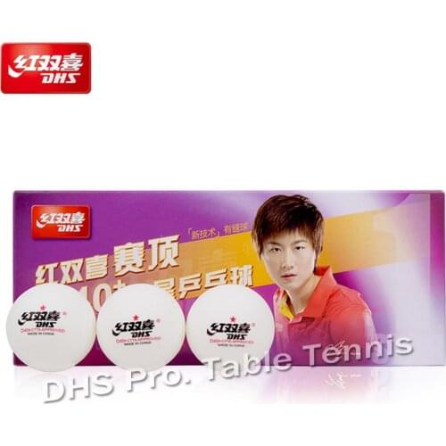 DHS 1-star D40+ Table Tennis Balls New Material Plastic Poly Ping Pong Balls Tenis De Mesa