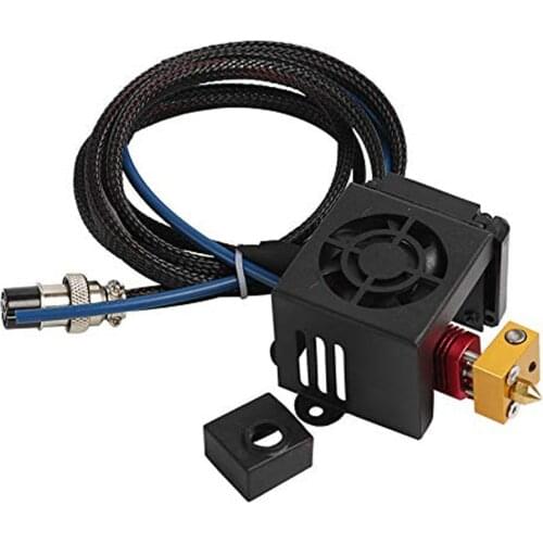 3D Printer 12V/24V Extruder Assembled MK8 Hotend Kit Full Set Upgrade with Low Friction Tubing For Ender 3,CR-10