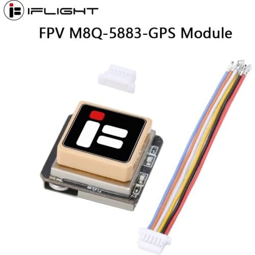IFlight FPV M8Q-5883-GPS Module V2.0 Integrate QMC5883L Compass Module Built-in TCXO Crystal and Farad Capacitor for FPV Drone