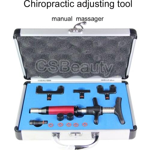 Manual Chiropractic Spine Adjusting Tool Correction Spine Therapy Massager Health Care Manual Gun Set