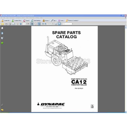 DYNAPAC Spare parts catalogues and service manuals
