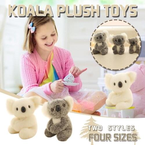 Cute Stuffed Simulation Koala Zoo Animals Gift Koala Toy Children Doll Birthday Gifts 17CM Cushion Toys Sofa Pillow Plush Doll