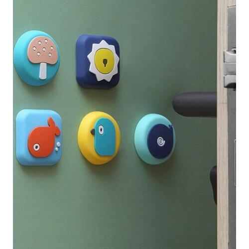 Cartoon Shockproof Doorknob Crash Pad Anti-collision Self Adhesive Guard Cushion