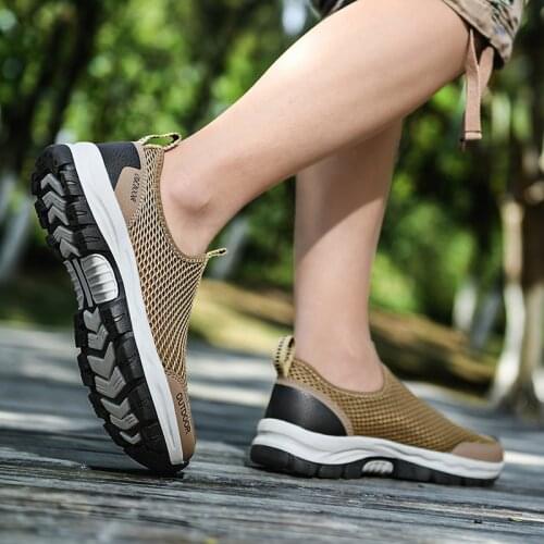 Mens Vulcanize Shoe Sneakers Summer Mesh Casual Shoes Breathable Rubber Non-slip Lightweight Shoes 2021 Men Loafer RB200