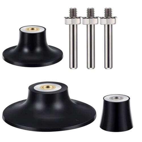 3 Pieces Disc Pad Holder Bristle Disc Set Including 1, 2, 3 Inch Sander Disc Holder With 1/4 Inch Shank Pad Holder