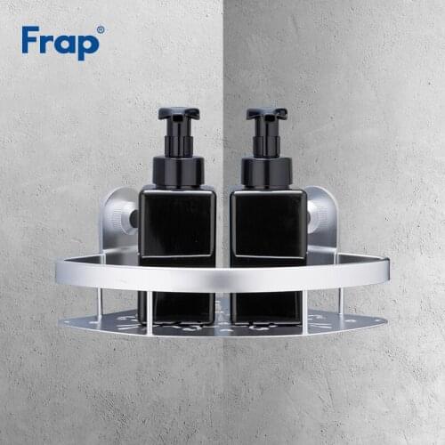 Frap Wall Mounted Bathroom Shower Corner Storage Shelf Shower Caddy Holder Rack Organizer Shower Accessories Shelf Y38017