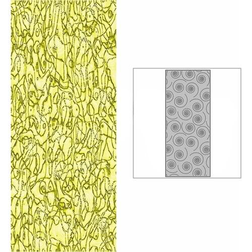 New Slim Spotted Swirl Background Plate Craft Embossing Mold 2021 Metal Cutting Dies for Scrapbooking Album Card Making No Stamp