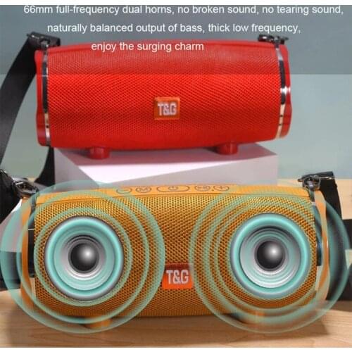 TG189 Outdoor Bluetooth Speaker Subwoofer TWS Speaker Portable Music Player Wireless Stereo Surround Sound Waterproof Sound Bar
