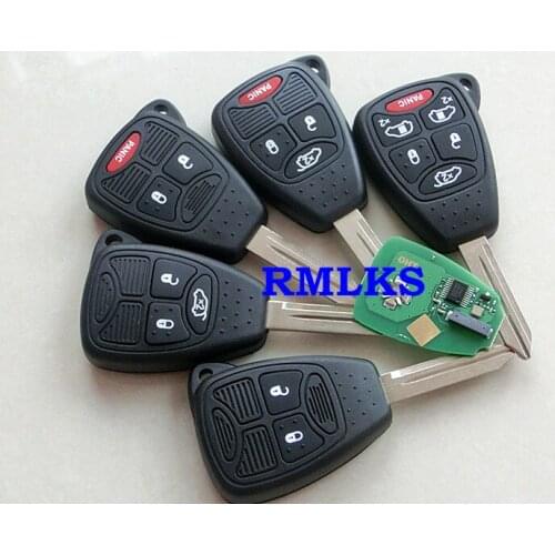 RMLKS 315Mhz 433MHz ID46 Chip Car Replacement Remote Key Y160 Blade Fob For Chrysler For Dodge For Jeep Smart Key FCC: M3N / OHT