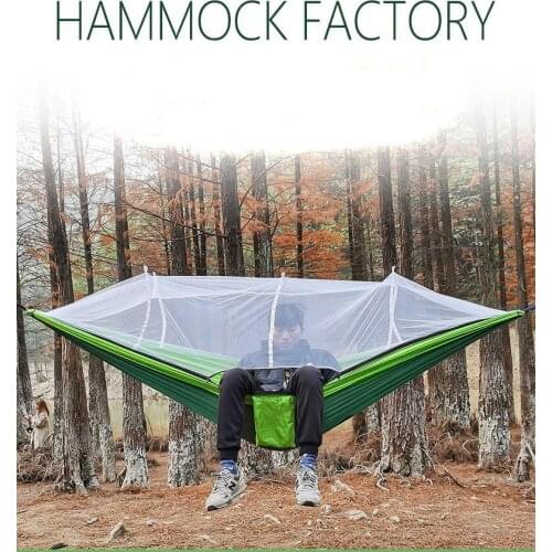 Garden Furniture Camping Hammock with Mosquito Net Outdoor Parachute Hammocks Hammocks for Outdoor Garden Swing Camping Hammock