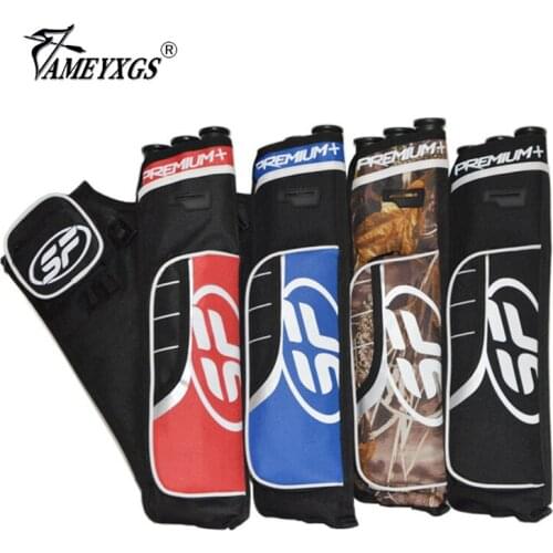 Archery 3 Tube Arrow Quiver Portable Shoulder Sling Arrow Bag Can Hold 24pcs Arrows Bow And Arrow Hunting Shooting Accessories