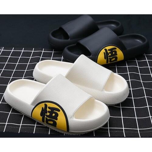 Thick-soled National Tide Slippers Men Wear Coconut Antiskid Ins Tide Brand Mens Slippers Women Shoes Slippers Women
