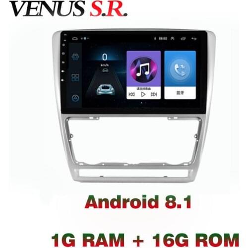 VenusSR Android 8.1 2.5D car dvd for For Skoda Octavia Radio 2010-2013 multimedia headunit GPS Radio stereo gps navigation