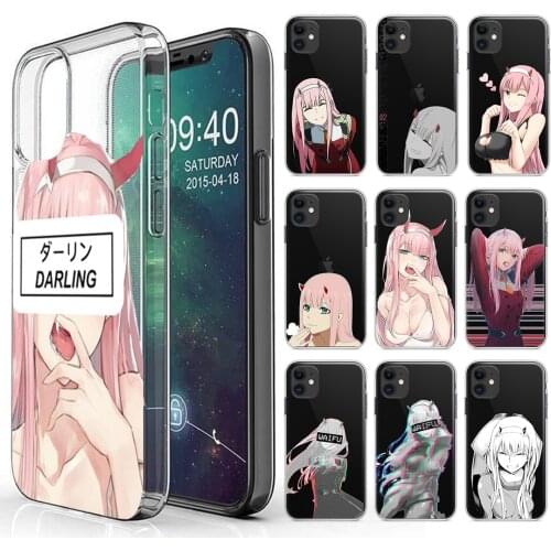 Zero Two Darling in the FranXX Phone Case Transparent soft For iphone 5 5s 5c se 6 6s 7 8 11 12 plus mini x xs xr pro max
