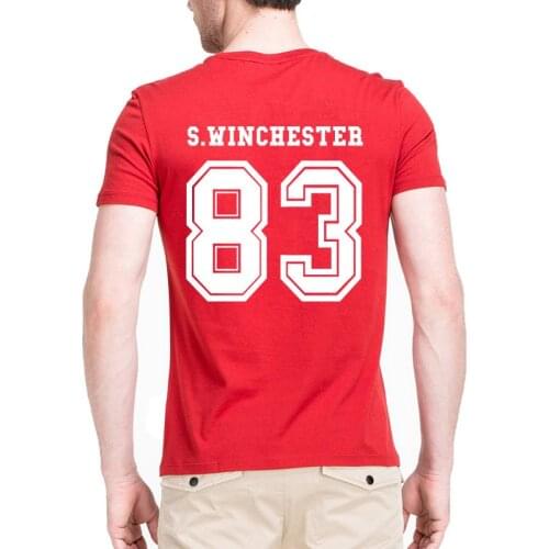 Supernatural Shirt Sam Winchester Shirt S.winchester 83 Back Letters Print Women Men T Shirt Casual Cotton Funny T-Shirts