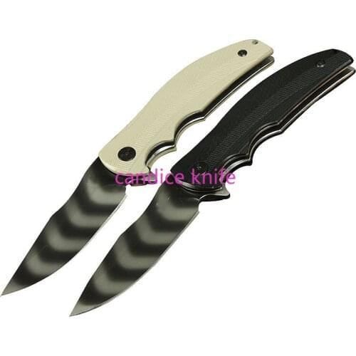 ZT 0606 Pocket Folding Knife ZT0606 Tiger Stripes 9CR14MOV Blade G10 Handle Tactical Rescue Hunting Fishing EDC Survival Knives