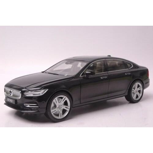 1:18 Diecast Model for Volvo S90 T5H 2016 Black Alloy Toy Car Miniature Collection Gifts