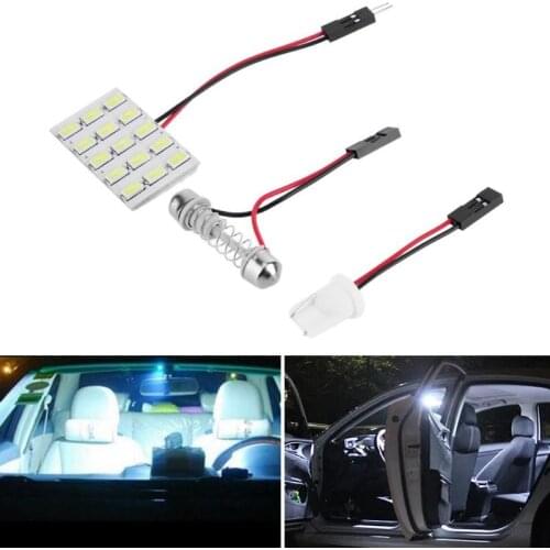 DC 12V T10/BA9S 5630 SMD 15 LED Boat Bus Truck Touring Car Interior Reading Dome Trunk Lamp Light Bulb Festoon Panel Lamp