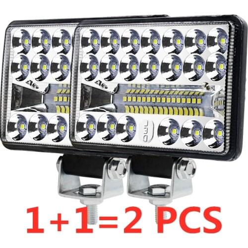 2pcs Car Off-road Vehicle Roof Searchlight Led Work Light 60W Highlight Maintenance Auxiliary Light Motorcycles