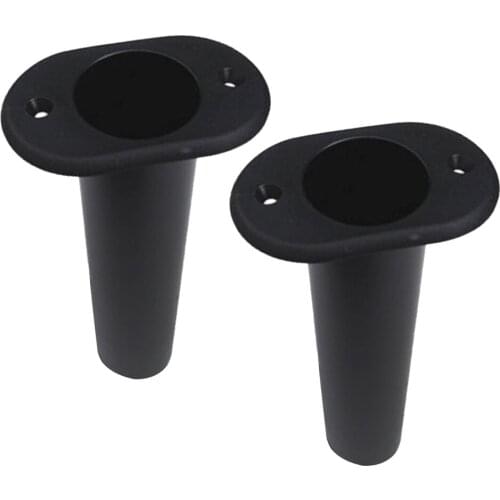 2pcs Plastic Fishing Rod Holder Flush Mount Boat Yacht Pole Stand 90 Deg