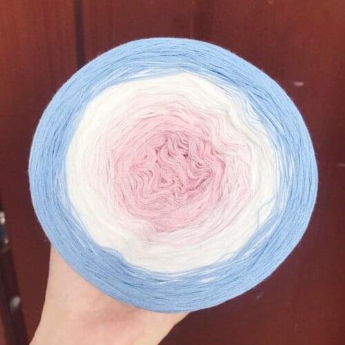 300g 100% Organic Cotton Blend Yarn Spring and Summer Crochet Clothes Skirt Lace Line DIY Hand-woven Soft 1000 Meter