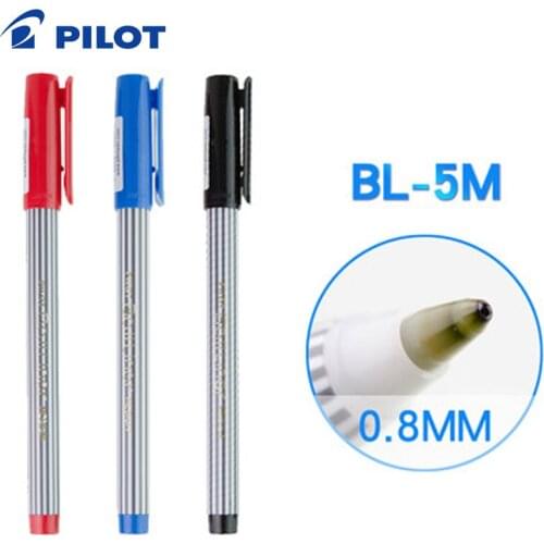 6pcs PILOT Stripe Gel Pen BL-5M Smooth Office Business Pen Student Gel Pen 0.8mm