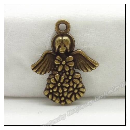 65pcs Vintage Charms Angel Pendant Antique bronze Fit Bracelets Necklace DIY Metal Jewelry Making
