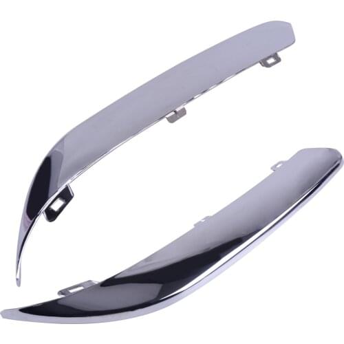 Beler 2Pcs Car Front Chrome Bumper Lower Lip Molding Strip Trim Set Car Accessories fit for Chrysler 300C 2011 2012 2013 2014