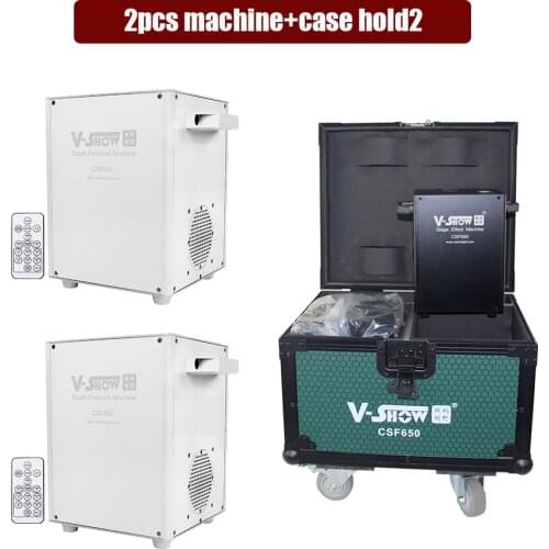 Free shipping include tax 2pcs and Case 650W Mini Cold Spark Firework Machine Sparkler Cold Flame Stage Firework Machine Powder