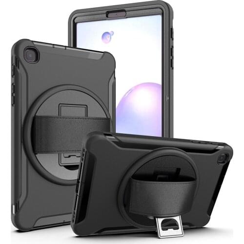 Case For Samsung Galaxy Tab A 8.4 Inch SM-T307 Cover Funda Shockproof Heavy Duty Silicone Hard Stand With Wrist Strap