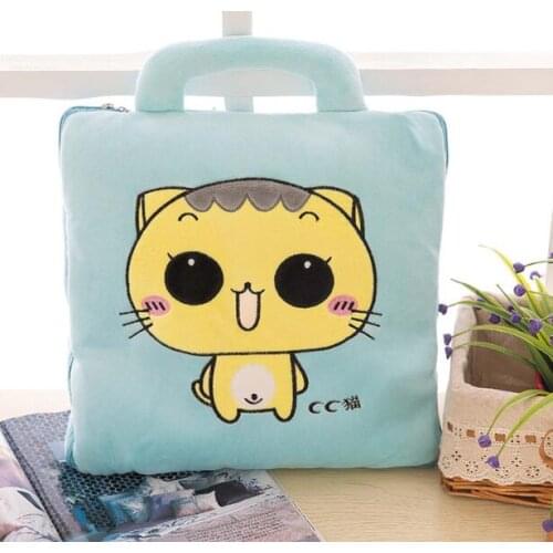 Kids Cartoon Toy Bear Monkey Pig Cat Totoro Elephant Blanket Cushion Quilt Pillow Toy 3 Functions Combined Home Decors Cushions