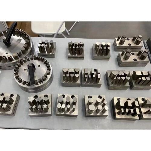 Letter Shape Jewelers Disc Cutter 26 Punch Set Metal Mold Cutting Punching A-Z Shape