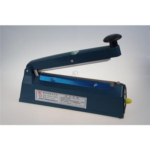CE Marked Sealing Length 200 mm, Width 2mm, Thickness 0.4mm Plastic Bag Heat Sealing Machine 1 second Sealing 300w 220v SF-200