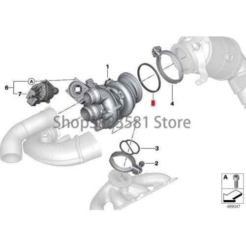 CAR exhaust pipe interface pad bm wE92 335I E90 335I E60 LCI 535I exhaust pipe interface pad muffler interface pad